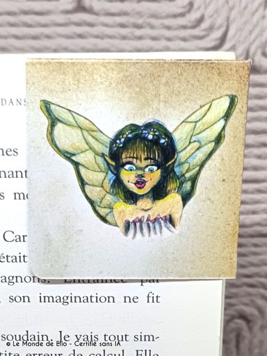 [MPC FS] Marque Page carré - Fée sourire