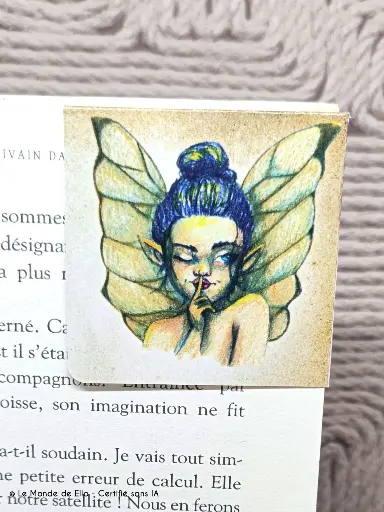 Marque Page carré - Fée Secret